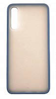 Чехол для Samsung A50, A505, A50S, A507, A30S, A307, матовый с цветной рамкой, синий от интернет магазина z-market.by
