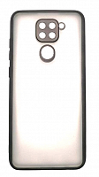 Чехол для Xiaomi Redmi Note 9, Redmi 10X 4G Stylish Case с цветной рамкой, чёрный от интернет магазина z-market.by