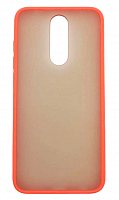 Чехол для Xiaomi Redmi 8, 8A матовый с цветной рамкой, красный от интернет магазина z-market.by
