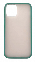 Чехол для iPhone 12 mini матовый с цветной рамкой, цвет 9 (темно-зеленый) от интернет магазина z-market.by