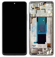 Модуль для Xiaomi Redmi Note 11 Pro+ 5G (21091116UG) - Сервисный (дисплей в раме) голубой от интернет магазина z-market.by