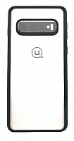 Чехол для Samsung Galaxy S10, G973 Usams, прозрачный с цветной рамкой, черный от интернет магазина z-market.by