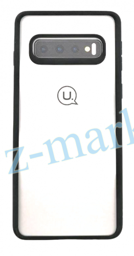 Чехол для Samsung Galaxy S10, G973 Usams, прозрачный с цветной рамкой, черный в Гомеле, Минске, Могилеве, Витебске.