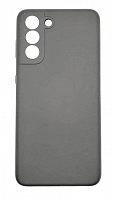 Чехол для Samsung Galaxy S21, G991 Silicon Case черный с закрытой камерой от интернет магазина z-market.by