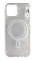 Чехол для iPhone 12, 12 Pro, Clear Case, поддержка Magsafe, глянцевый, прозрачный от интернет магазина z-market.by