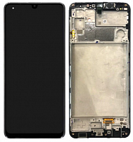 Модуль Samsung M325F (M32) черный, оригинал (матрица + тачскрин в сборе в раме) от интернет магазина z-market.by