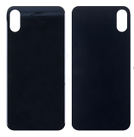 Задняя крышка для iPhone XS (широкий вырез под камеру, логотип) серый от интернет магазина z-market.by