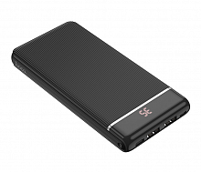 Аккумулятор внешний HOCO J59, Famous, 10000mAh, пластик, 2 USB выхода, дисплей, 2.0A, цвет: чёрный,  от интернет магазина z-market.by