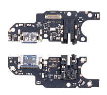 Шлейф для Huawei Honor X6a (WDY-LX1) плата на системный разъем/разъем гарнитуры/микрофон. от интернет магазина z-market.by