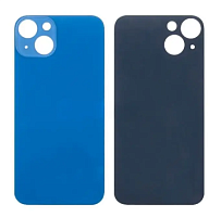 Задняя крышка для iPhone 13 Синий (стекло, широкий вырез под камеру, логотип). от интернет магазина z-market.by