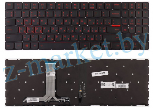 Клавиатура Lenovo Legion Y520, Y520-15IKB, Y720-15IKB, Y530-15 черная c красной подсветкой в Гомеле, Минске, Могилеве, Витебске.