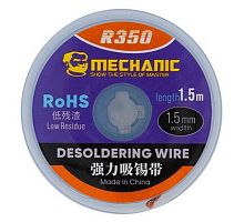R350 оплетка для удаления припоя MECHANIC, диаметр 1.5 мм, длина 1.5 м от интернет магазина z-market.by