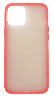 Чехол для iPhone 12 Pro Max матовый с цветной рамкой, цвет 10 (красный) от интернет магазина z-market.by