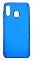 Чехол для Samsung A20, A205F, A30, A305F Silicon Case синий от интернет магазина z-market.by