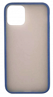 Чехол для iPhone 11 Pro матовый с цветной рамкой, цвет 7 (синий) от интернет магазина z-market.by