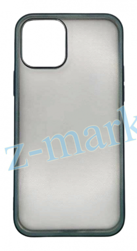 Чехол для iPhone 12, 12 Pro, Stylish Case с цветной рамкой, зеленый в Гомеле, Минске, Могилеве, Витебске.