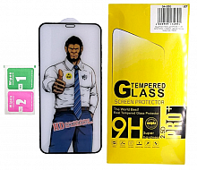 Защитное стекло для iPhone 11, XR, Антистатик, с рамкой, черное (полное покрытие) от интернет магазина z-market.by