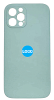 Чехол для iPhone 12 Pro Max Silicon Case цвет 21 (голубой) с закрытой камерой и низом от интернет магазина z-market.by