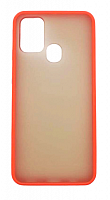 Чехол для Samsung M31, M315, матовый с цветной рамкой, красный от интернет магазина z-market.by