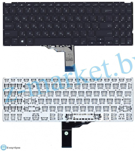 Клавиатура Asus Vivobook F509U, F509MA, X509, X512, черная в Гомеле, Минске, Могилеве, Витебске.