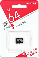 Карта памяти microSDXC 64Gb SmartBuy, Class10, UHS-1, без адаптера от интернет магазина z-market.by