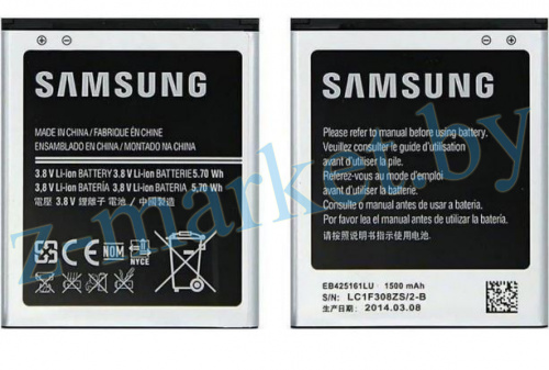 EB425161LU аккумулятор для Samsung Galaxy S3 mini i8160, i8190, i8200, S7390, S7392, S7562, J105H в Гомеле, Минске, Могилеве, Витебске.