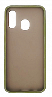 Накладка задняя без бренда для SAMSUNG Galaxy A40, SHELL, пластик, силикон, матовая, цвет: зелёный от интернет магазина z-market.by