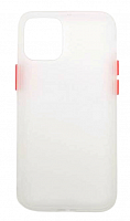 Чехол для iPhone 12 mini матовый с цветной рамкой, цвет 8 (белый) от интернет магазина z-market.by