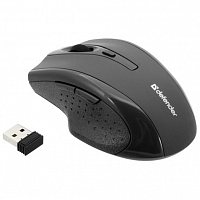 Мышь беспроводная Defender, MM-365, Accura, 1600 DPI, оптическая, USB, 6 кнопок, чёрная от интернет магазина z-market.by