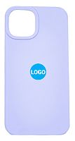 Чехол для iPhone 14 Silicon Case цвет 43 (фиалковый-лиловый) с закрытым низом от интернет магазина z-market.by