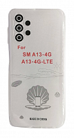 Чехол для Samsung A13, силиконовый прозрачный с закрытыми камерой и разъемом от интернет магазина z-market.by