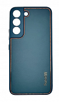 Чехол для Samsung S22, экокожа, матовый,синий от интернет магазина z-market.by