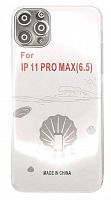 Чехол для iPhone 11 Pro Max силиконовый прозрачный с закрыми камерой и разъемом от интернет магазина z-market.by