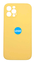 Чехол для iPhone 12 Pro Silicon Case цвет 13 (желтый) с закрытой камерой и низом от интернет магазина z-market.by