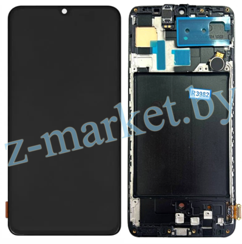 Модуль для Samsung A705, A705F (A70), OLED (дисплей с тачскрином в раме), черный в Гомеле, Минске, Могилеве, Витебске. фото 2