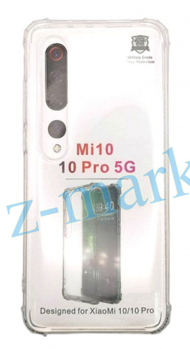Чехол для Xiaomi Mi 10, Mi 10 Pro силиконовый, противоударный, прозрачный в Гомеле, Минске, Могилеве, Витебске.