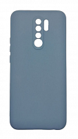 Чехол для Xiaomi Redmi 9, 9 Prime, Poco M2 силиконовый синий, TPU Matte с закрытой камерой и низом от интернет магазина z-market.by