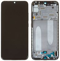 Дисплей Xiaomi Mi A3 черный в сборе в раме с тачскрином - OR от интернет магазина z-market.by