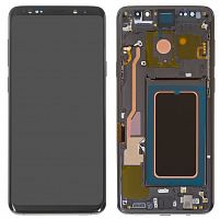 Модуль для Samsung G965F (S9+), оригинал (SP), (дисплей с тачскрином в раме), черный от интернет магазина z-market.by