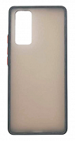 Чехол для Huawei Honor 30 Pro, Honor 30 Pro Plus матовый с цветной рамкой, черный от интернет магазина z-market.by