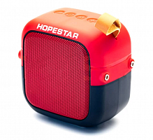 Колонка портативная Hopestar, T5, MINI, пластик, Bluetooth, MP3, TWS, FM, AUX, цвет: красный от интернет магазина z-market.by