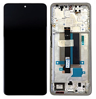 Модуль для Xiaomi Redmi Note 13 Pro+ 5G - Сервисный (дисплей с тачскрином в раме) белый от интернет магазина z-market.by