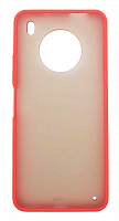 Чехол для Huawei Y9A, Enjoy 20 Plus матовый с цветной рамкой, красный от интернет магазина z-market.by
