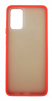 Чехол для Samsung S20+, G985F, S11, SHELL, матовый с цветной рамкой, красный от интернет магазина z-market.by