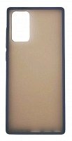 Чехол для Samsung Galaxy Note 20, N980 SHELL, матовый с цветной рамкой, синий от интернет магазина z-market.by