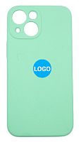 Чехол для iPhone 13 mini Silicon Case цвет 50 (зелёная бирюза) с закрытой камерой и низом от интернет магазина z-market.by