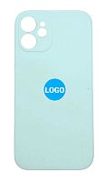 Чехол для iPhone 12 Mini Silicon Case цвет 21 (голубой) с закрытой камерой и низом от интернет магазина z-market.by