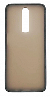 Чехол для Xiaomi Redmi K30, Poco X2 матовый с цветной рамкой, чёрный от интернет магазина z-market.by