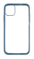 Чехол для iPhone 11 Profit Bright series прозрачный с цветной рамкой, синий от интернет магазина z-market.by