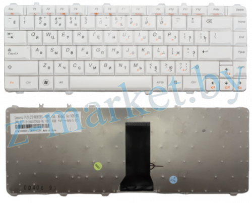 Клавиатура Lenovo Y450 Y550 Y560 U460 V460 Белая в Гомеле, Минске, Могилеве, Витебске.